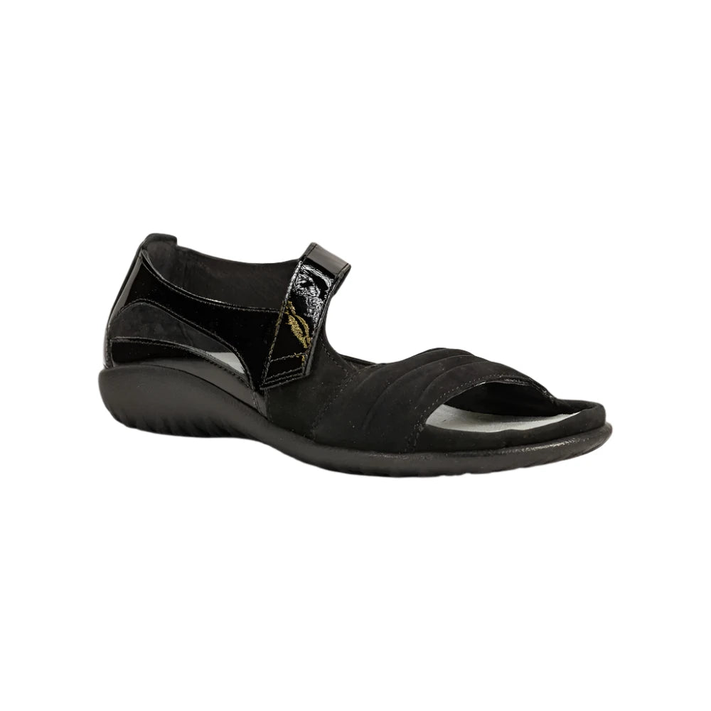 Papaki - Black Patent/Black Velvet - Becker's Best Shoes- Naot