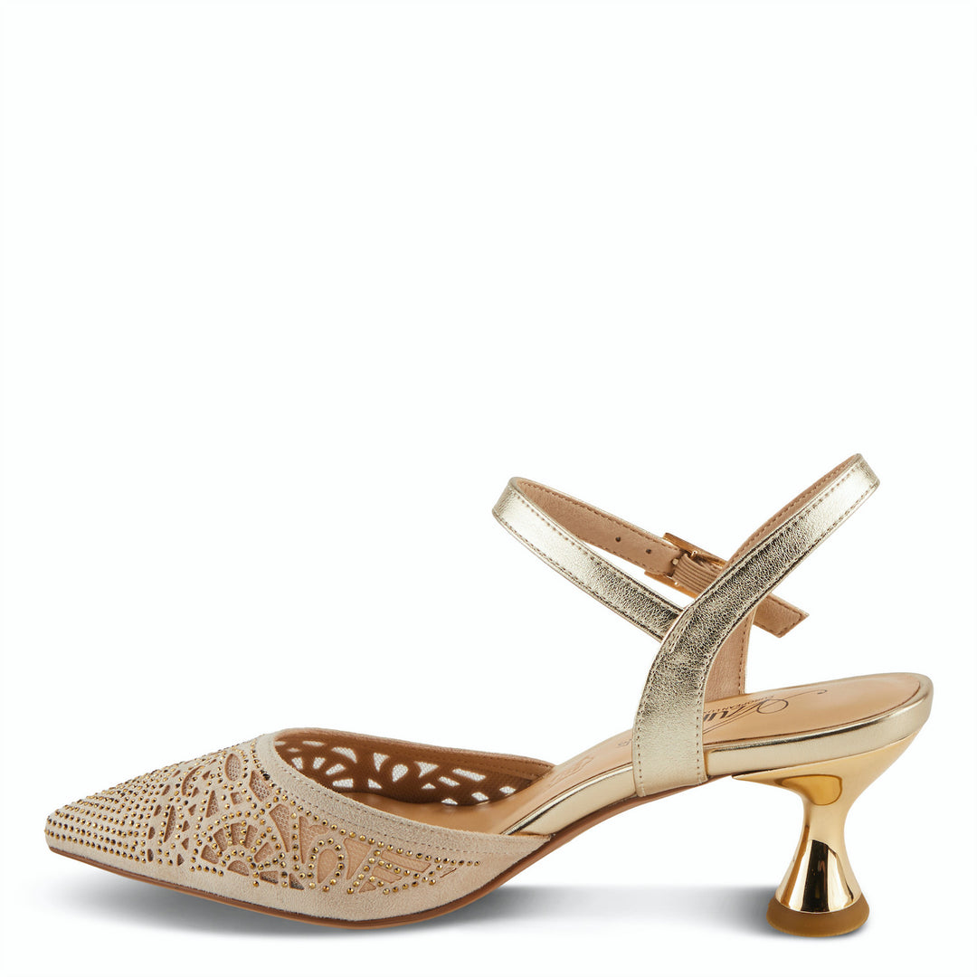 Delicate Azura - Soft Gold - Becker's Best Shoes- Spring Step