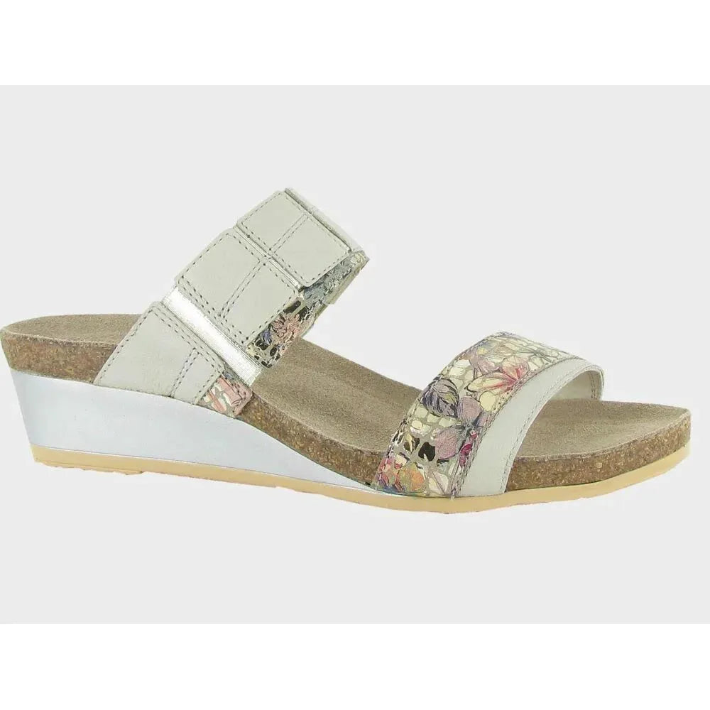 Royalty - Ivory|Floral Leather Naot