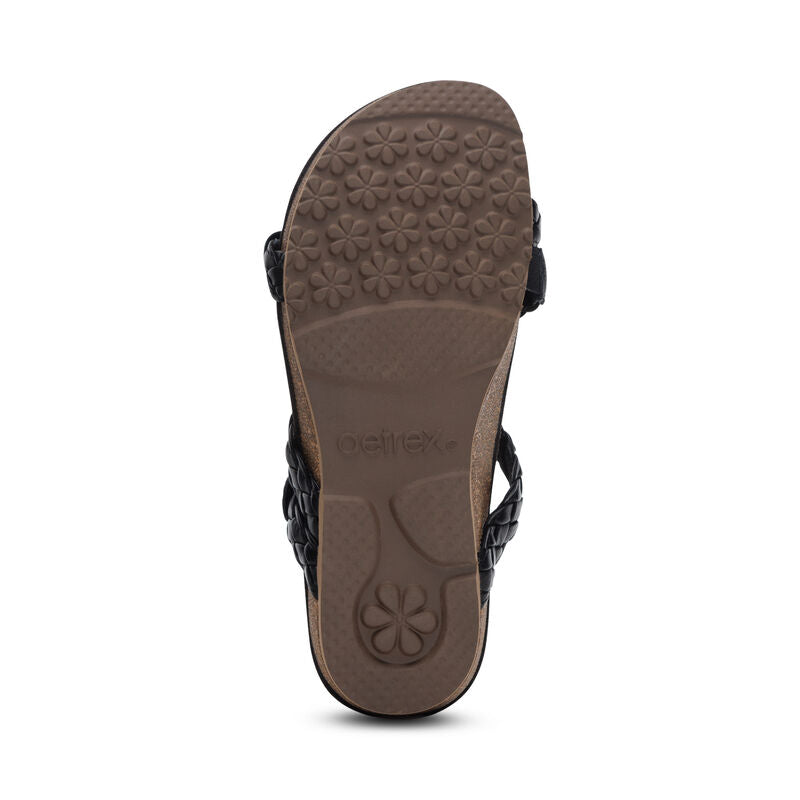 Josie Braided Slide - Black
