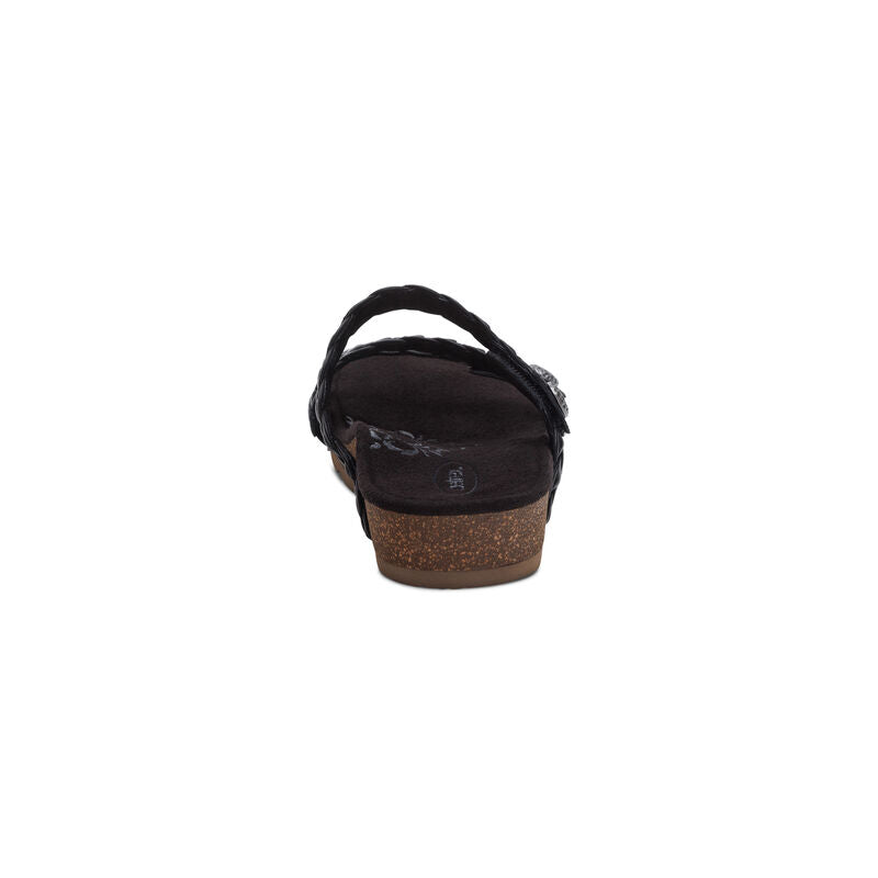 Josie Braided Slide - Black