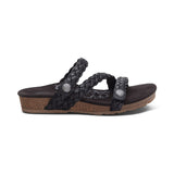 Josie Braided Slide - Black