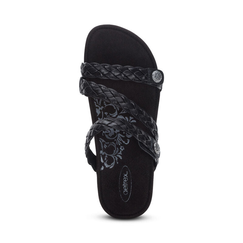 Josie Braided Slide - Black