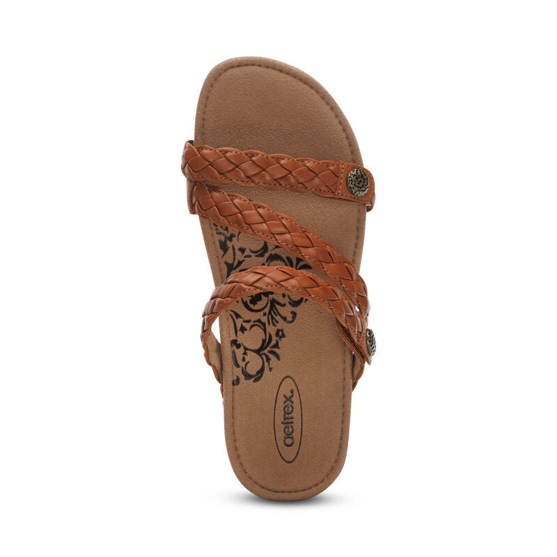 Josie Braided Slide - Ginger