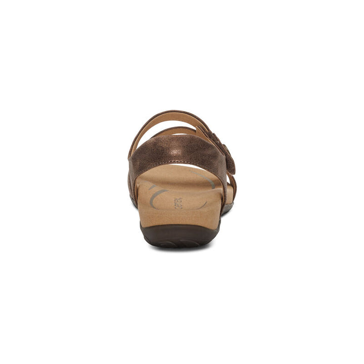 Jess Adjustable Strap Sandal - Bronze