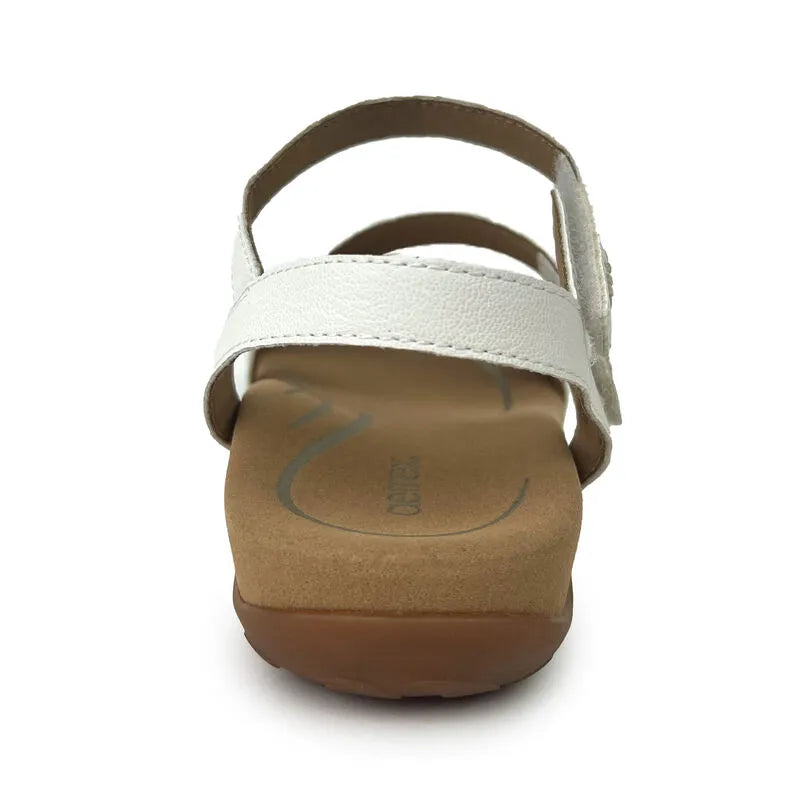 Gabby Adjustable Strap Sandal - White - Becker's Best Shoes