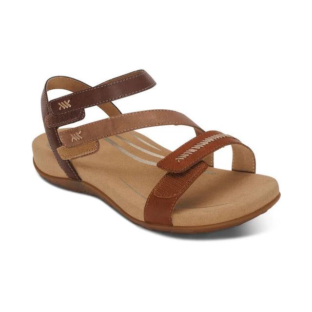 Gabby Adjustable Strap Sandal - Brown Multi - Becker's Best Shoes