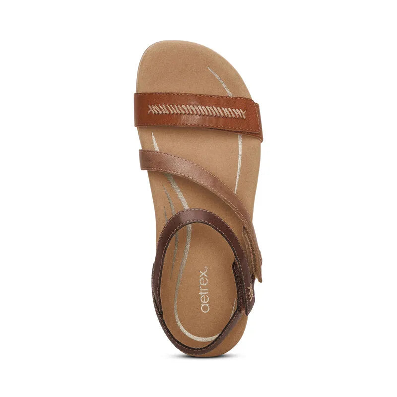 Gabby Adjustable Strap Sandal - Brown Multi - Becker's Best Shoes