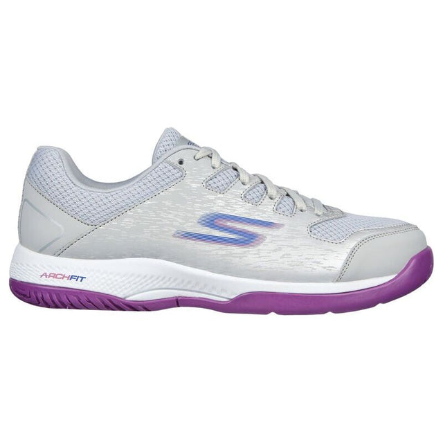 Women's Viper Court Pickleball - Grey|Purple Skechers