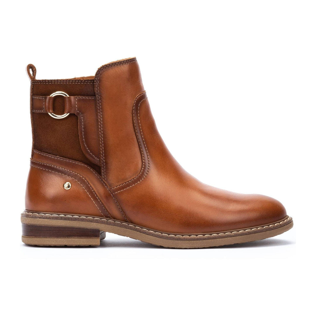 Aldaya Leather High Ankle Boots - Brandy PIKOLINOS