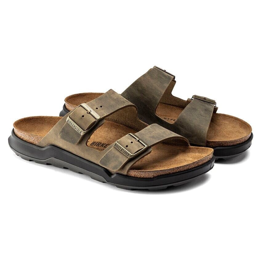 Arizona Rugged Men Oiled Leather - Faded Khaki Birkenstock