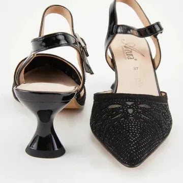 Azura Delicate Sandals - Black Spring Step