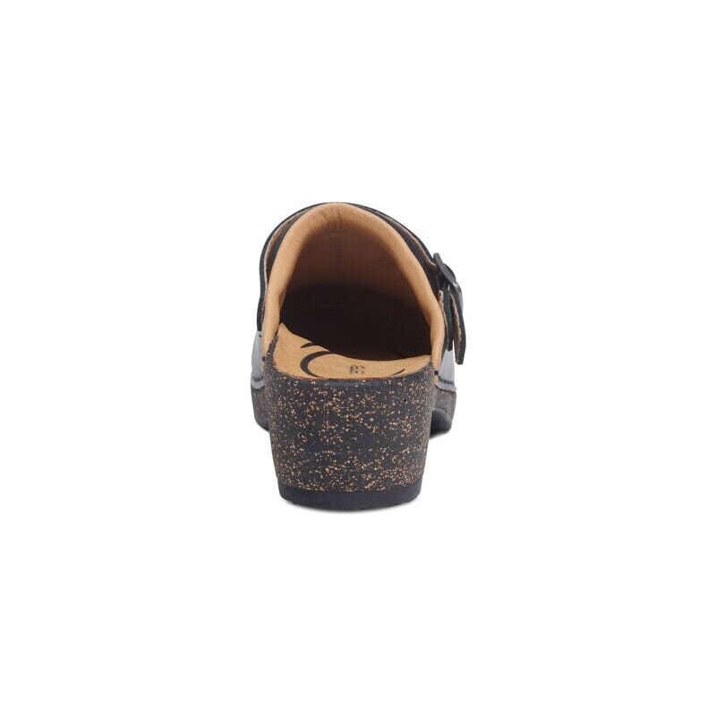 Beckie Cork Clog - Black Leather Aetrex