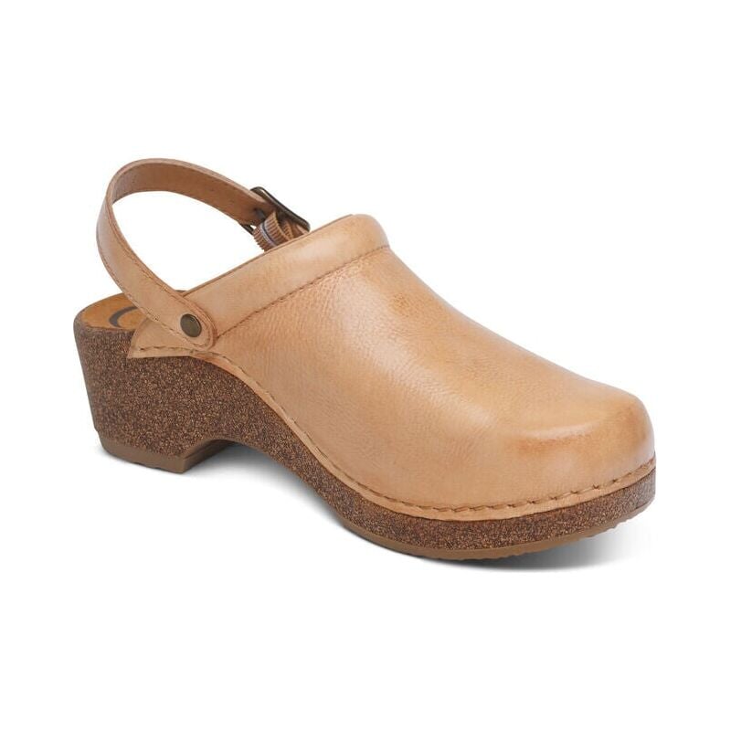 Beckie Cork Clog - Taupe Aetrex