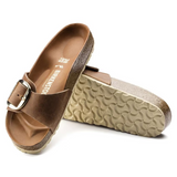Madrid Big Buckle - Oiled Leather Cognac