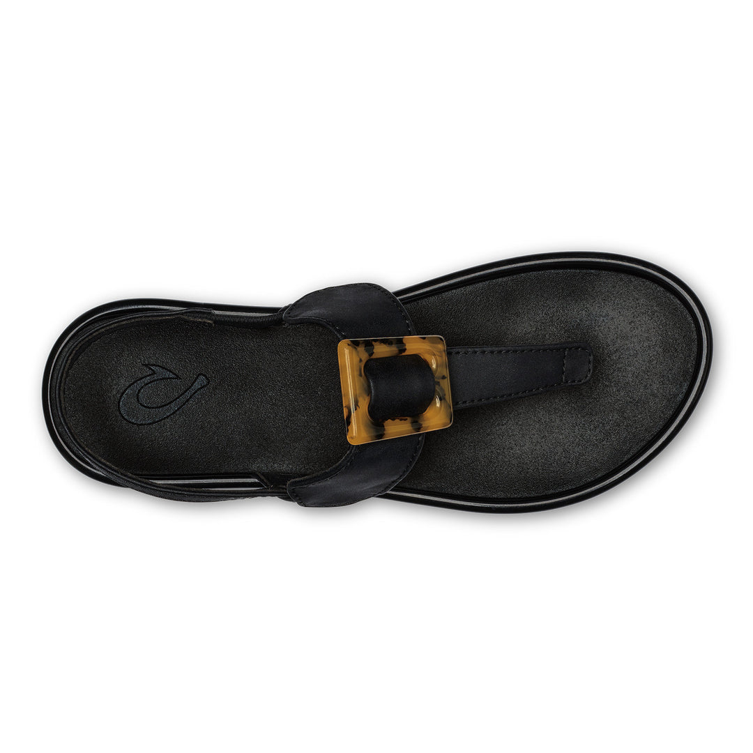 LA'I T-Bar - Black/Black - Becker's Best Shoes- OluKai