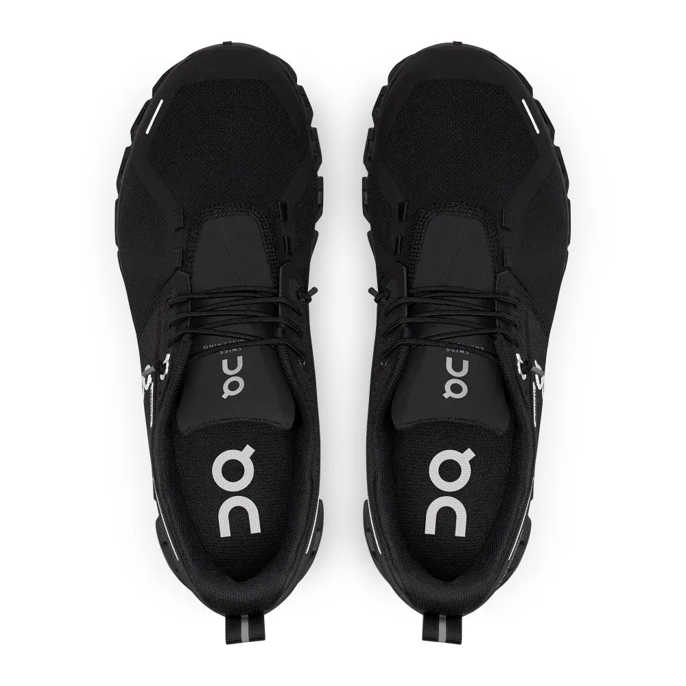 Cloud 5 WATERPROOF WOMENS - BLACK On Running