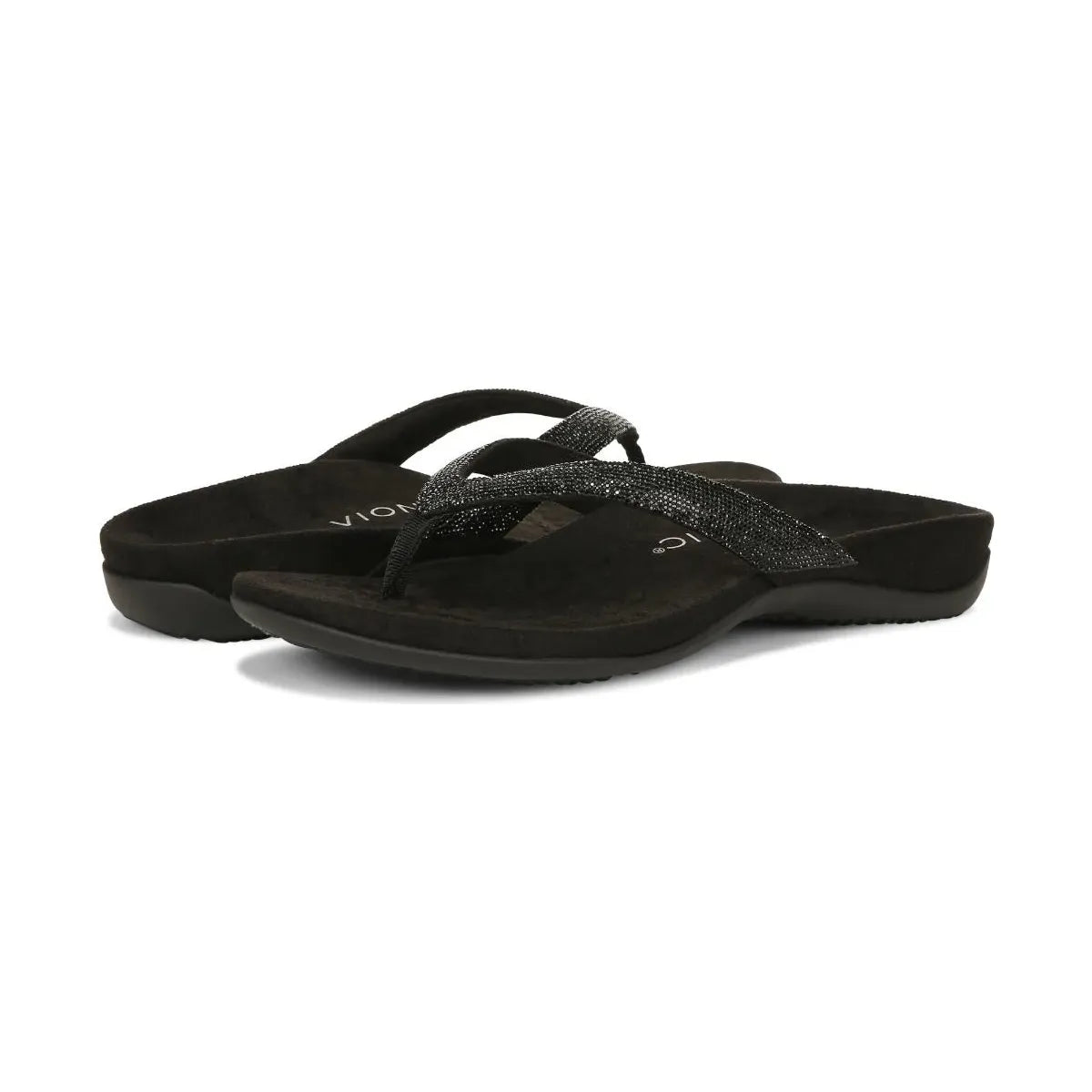 Dillon Shine SANDALS - BLACK Vionic