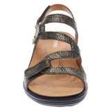 Emerald 3 Strap Sandal - Peacock Python Revere