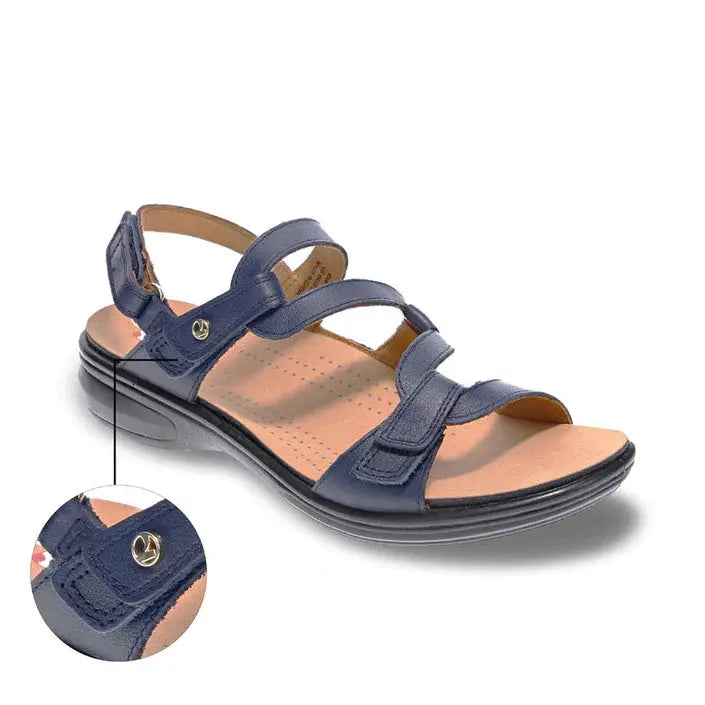 Emerald BACK STRAP SANDAL - Blue French Revere