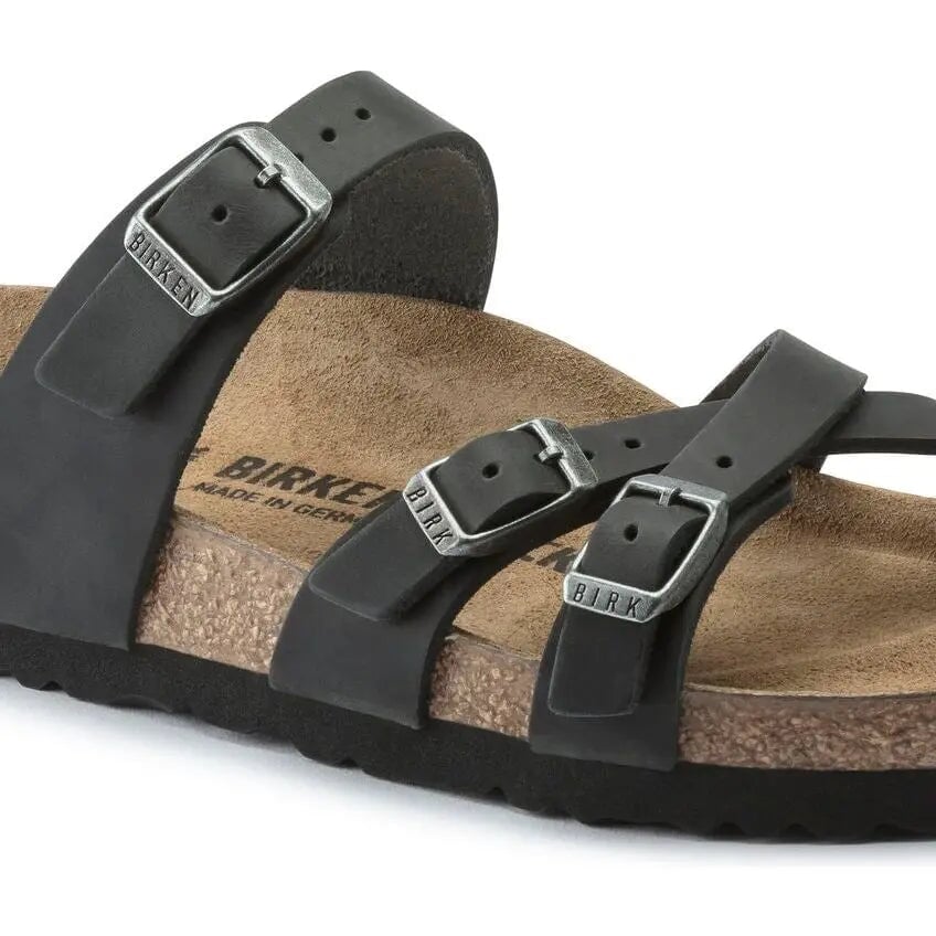 Franca - Black Oiled Leather Birkenstock