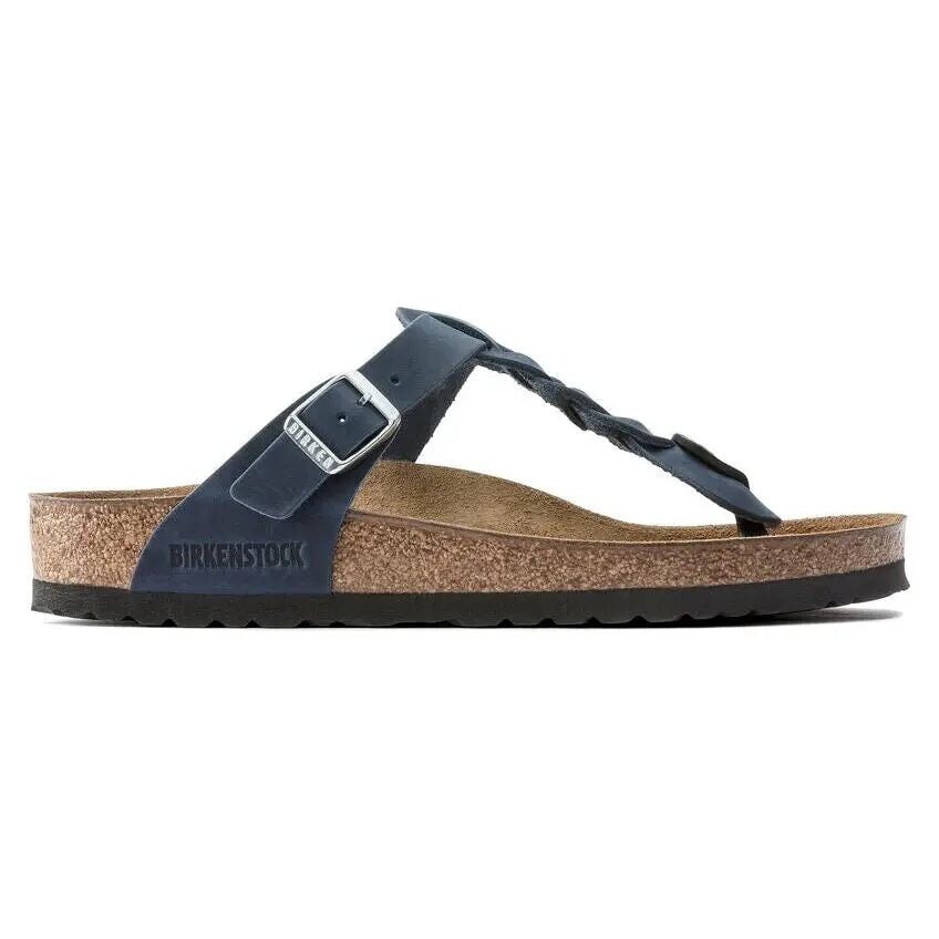 Gizeh Braided Oiled Leather - Navy Birkenstock