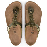 Gizeh Braided Oiled Leather - Olive Green Birkenstock