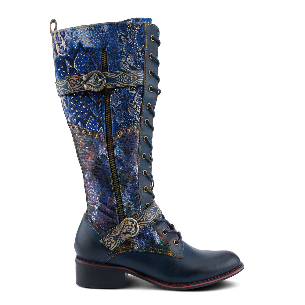 Vaneyck Tall Boots L'Artiste - Blue Multi - Becker's Best Shoes- Spring Step