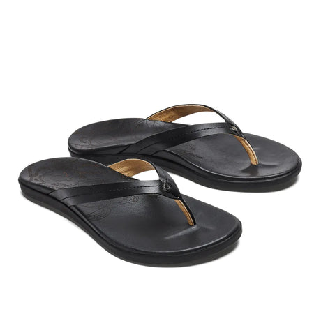 Honu Women's Sandals - Black|Black OluKai