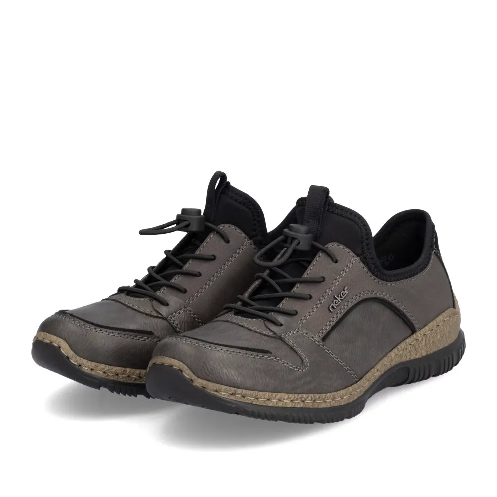 N3270-45 - Charcoal - Becker's Best Shoes- Rieker