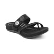 Izzy Adjustable Slide - Black Sparkle Aetrex