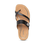 Izzy Adjustable Slide - Black Aetrex