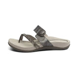 Izzy Adjustable Slide - Pewter Sparkle Aetrex