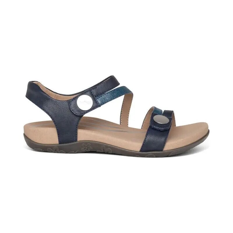 Jess Adjustable Sandal - Navy Aetrex