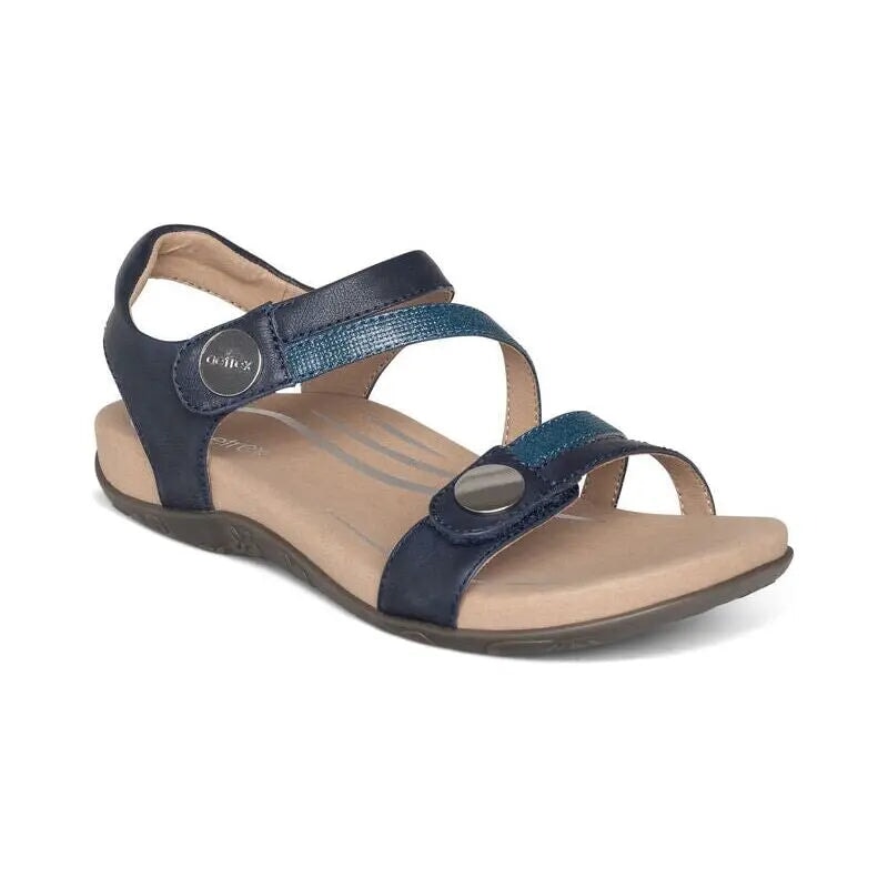 Jess Adjustable Sandal - Navy Aetrex