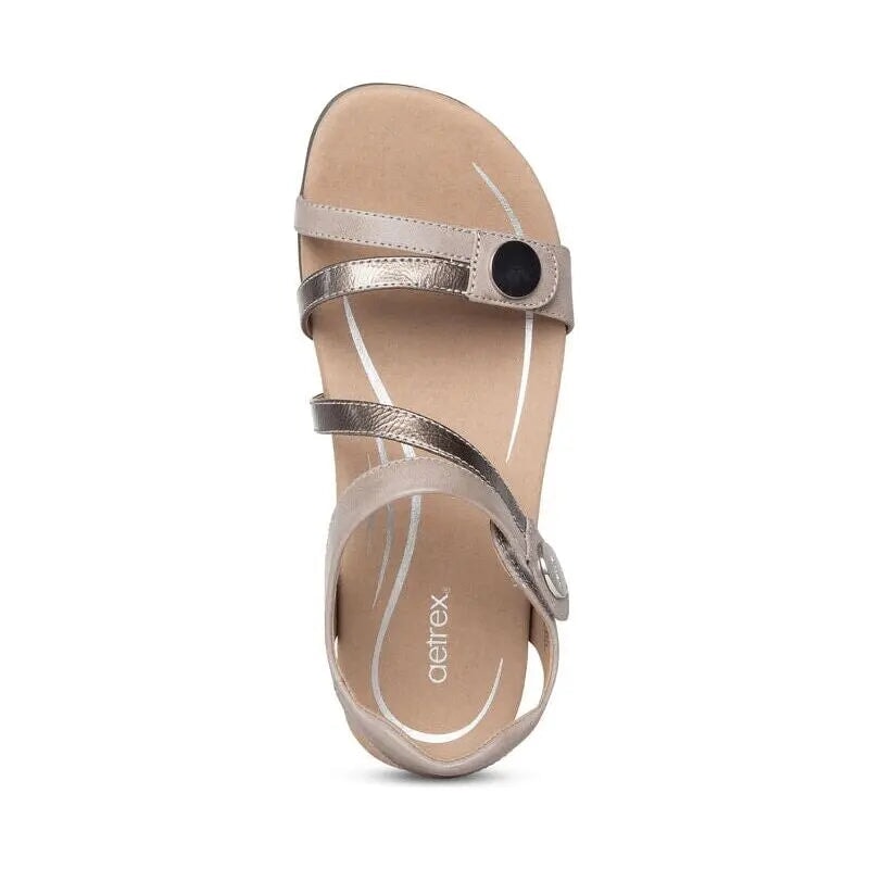 Jess Adjustable Sandal - Smoke Aetrex