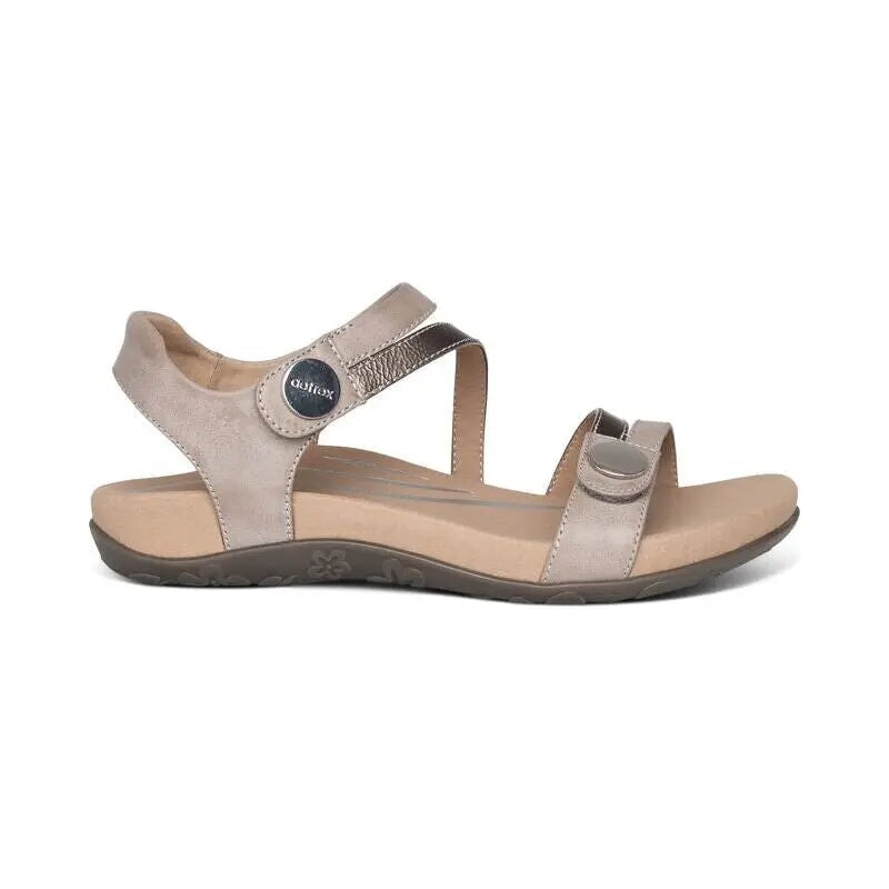 Jess Adjustable Sandal - Smoke Aetrex