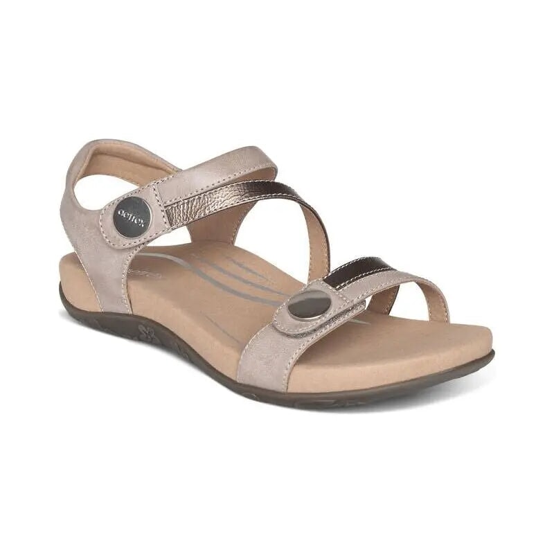 Jess Adjustable Sandal - Smoke Aetrex