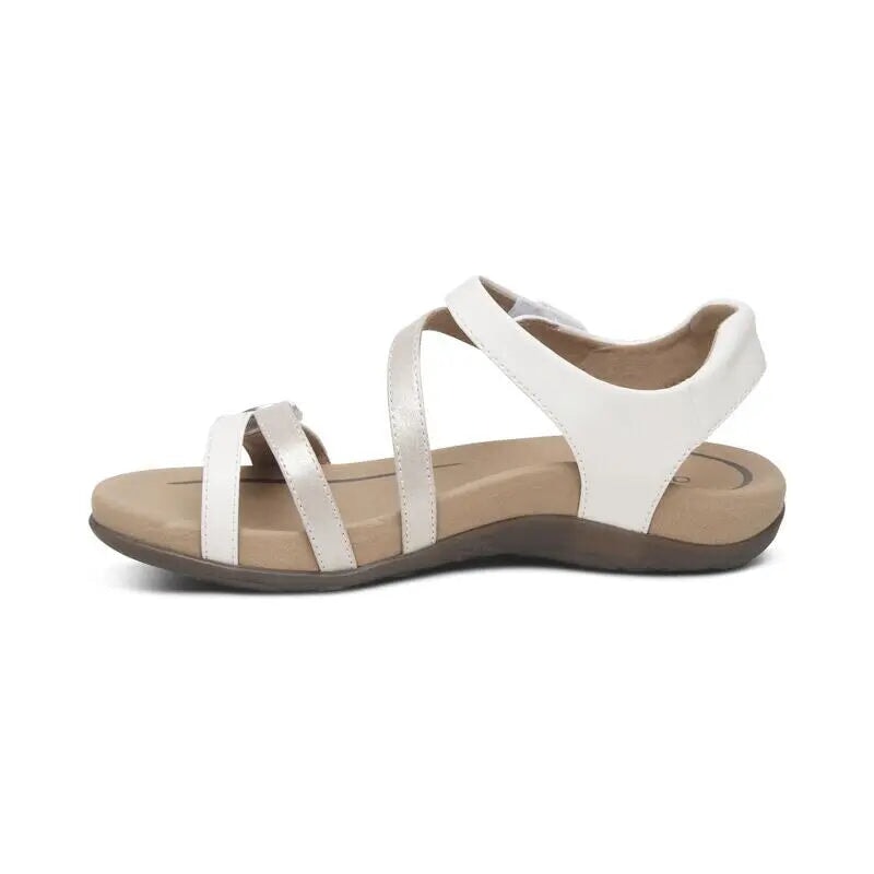 Jess Adjustable Sandal - White Aetrex