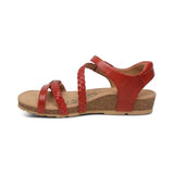 Jillian Quarter Braided Strap - Red Aetrex