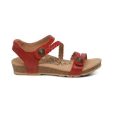 Jillian Quarter Braided Strap - Red Aetrex