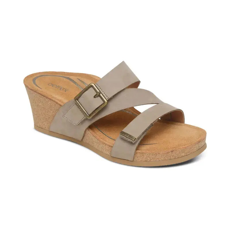 Kimmy Arch Support Wedge - Taupe Aetrex