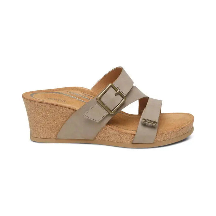 Kimmy Arch Support Wedge - Taupe Aetrex