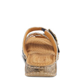 L'ARTISTE ASTRA SLIDE SANDALS - BLUE LEATHER Spring Step