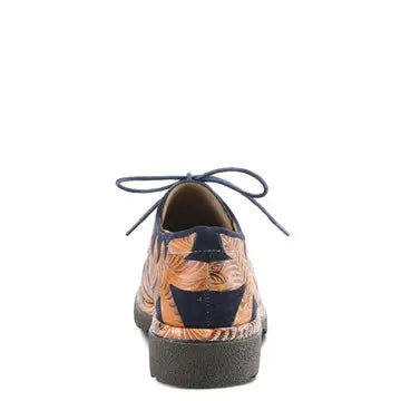L'ARTISTE JIGSAW OXFORD SHOES - NAVY MULTI LEATHER COMBO Spring Step
