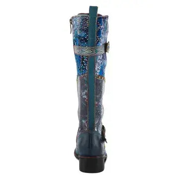 L'Artiste Vaneyck Tall Boots - Blue Multi Spring Step