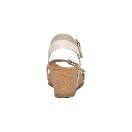 Lexa Quarter Strap Wedge - Ivory Aetrex