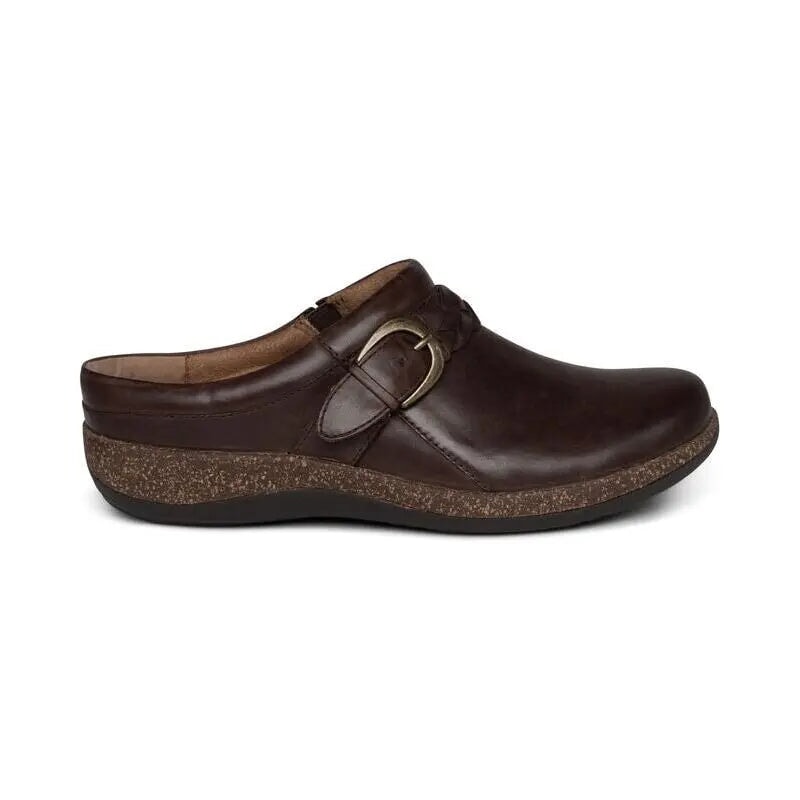 Libby Comfort Clog - Brown Aetrex