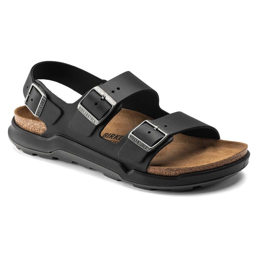 Men's Milano Rugged Oiled Leather - Black Birkenstock