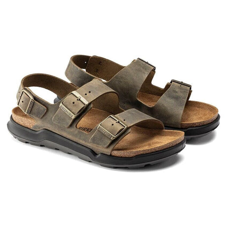 Milano Rugged Men Oiled Leather - Faded Khaki Birkenstock